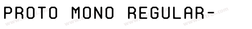 Proto Mono Regular字体转换